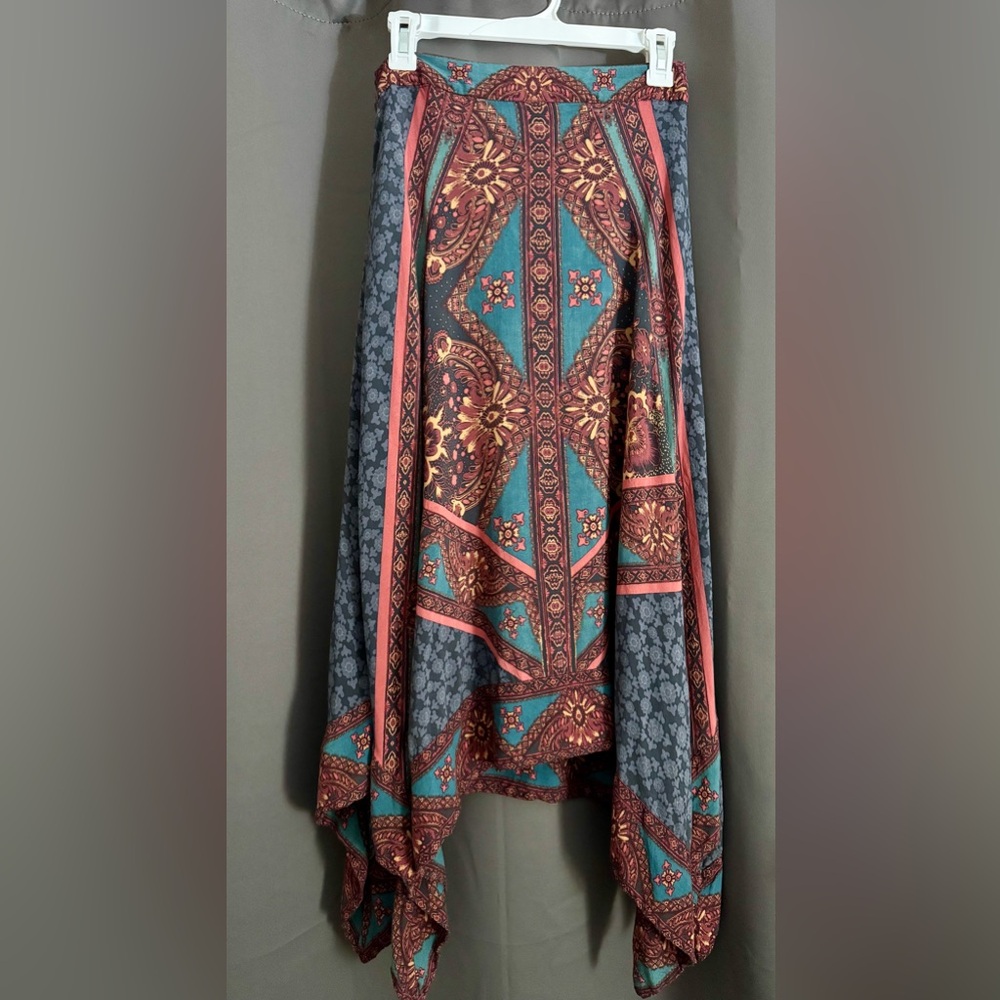 Free People Bohemian Multicolor Maxi Skirt